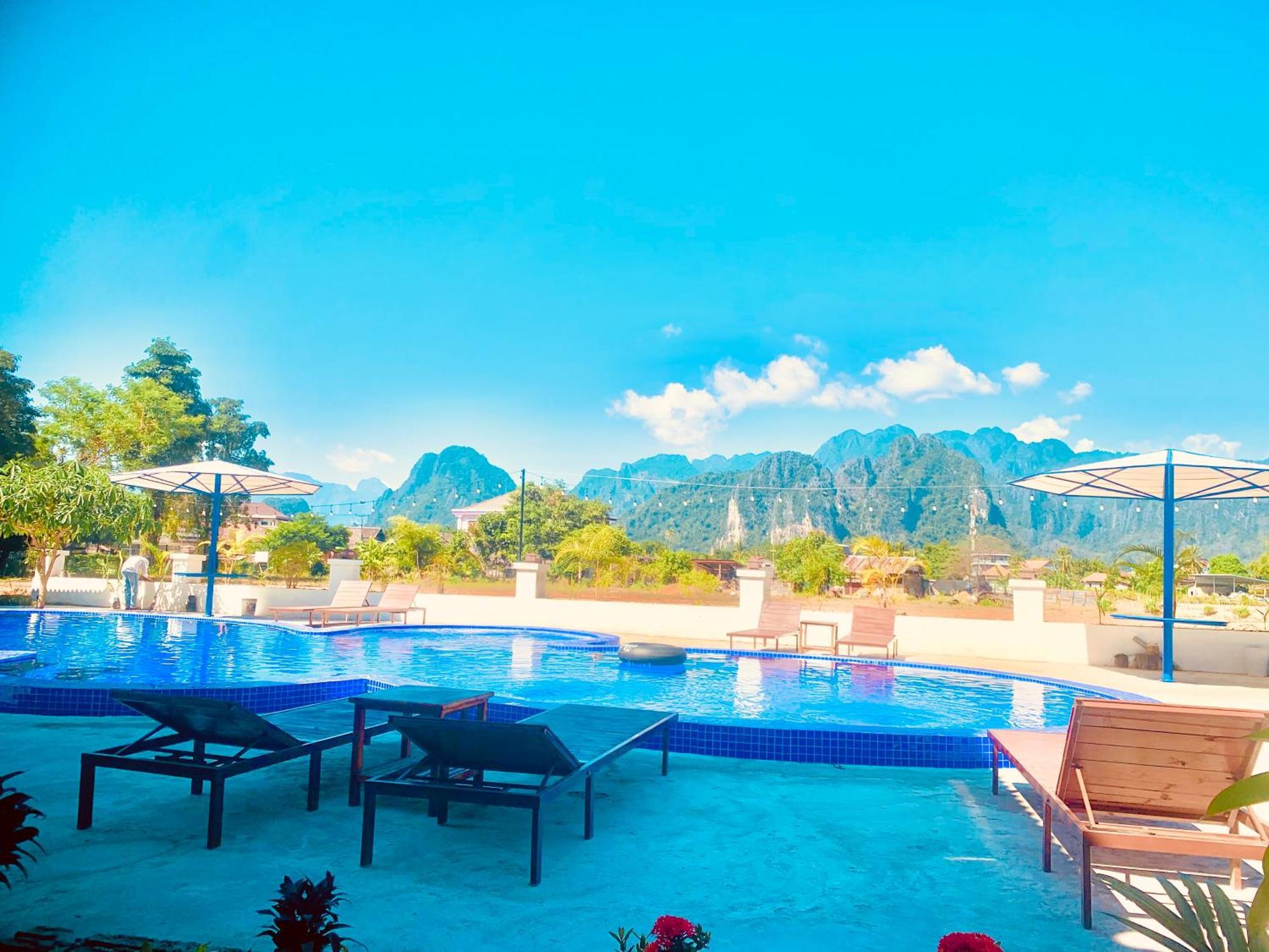 Garden Resort Vang Vieng Exteriör bild